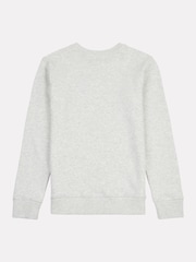 New Balance Grey Kids Running Club Cartoon Graphic Crew 100% Cotton Sweatshirt - Image 8 of 9