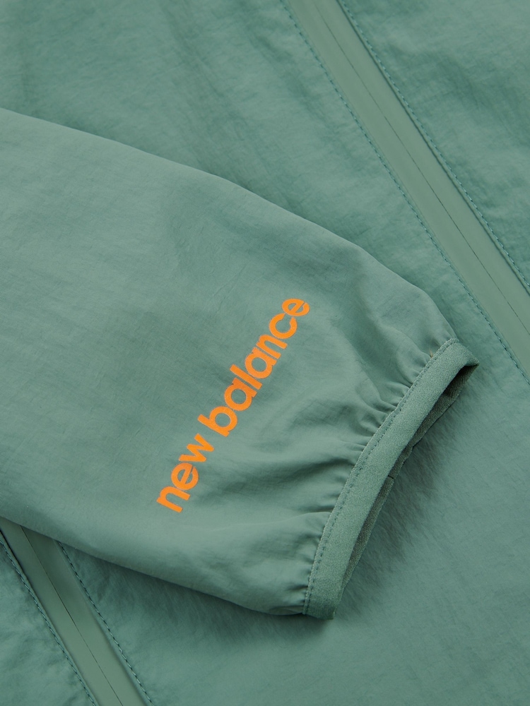 New Balance Green Kids Athletics Woven Mesh Lined Jacket - Image 10 of 10