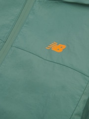 New Balance Green Kids Athletics Woven Mesh Lined Jacket - Image 9 of 10