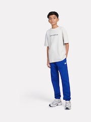 New Balance Light Blue Boys 100% Cotton French Terry Small Logo Joggers - Image 4 of 8