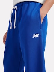 New Balance Light Blue Boys 100% Cotton French Terry Small Logo Joggers - Image 5 of 8