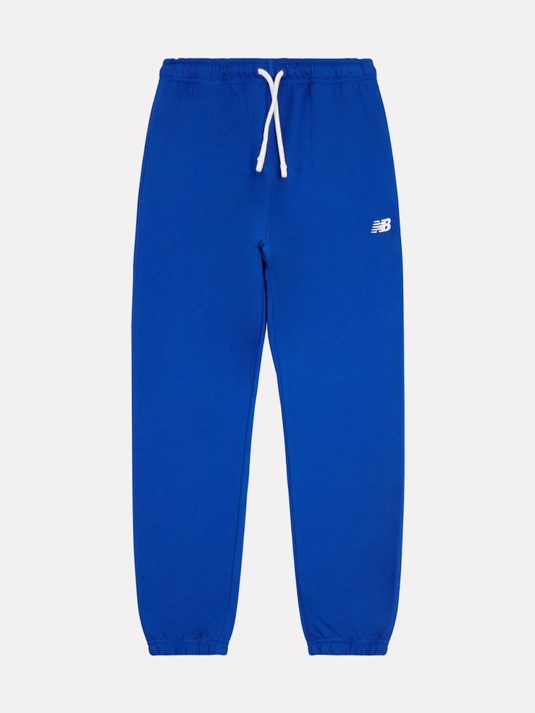 New Balance Light Blue Boys 100% Cotton French Terry Small Logo Joggers - Image 6 of 8