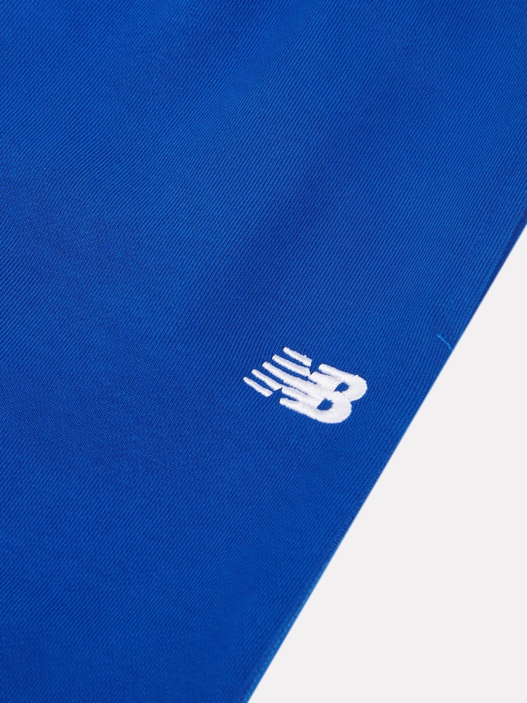 New Balance Light Blue Boys 100% Cotton French Terry Small Logo Joggers - Image 8 of 8