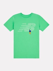 New Balance Green Kids Chalkboard Graphic 100% Cotton T-Shirt - Image 7 of 9