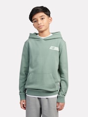 New Balance Green Kids Authentic Brand Players Back Graphic 100% Cotton Hoodie - Image 1 of 10