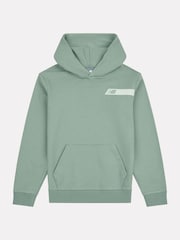 New Balance Green Kids Authentic Brand Players Back Graphic 100% Cotton Hoodie - Image 7 of 10
