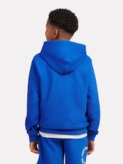 New Balance Blue Small Kids French Terry 100% Cotton Logo Hoodie - Image 3 of 5