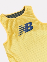 New Balance Yellow Kids Hoops Reversible Tank - Image 8 of 9