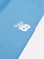 New Balance Blue Kids 100% Cotton Crew Top & Joggers Set - Image 5 of 5