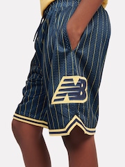 New Balance Blue Kids Hoops Mesh Shorts - Image 4 of 10
