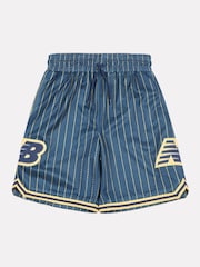 New Balance Blue Kids Hoops Mesh Shorts - Image 7 of 10
