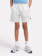 New Balance Grey Kids Athletic Shoes Graphic 100% Cotton Shorts - Image 1 of 5
