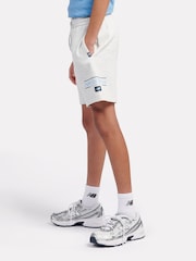 New Balance Grey Kids Athletic Shoes Graphic 100% Cotton Shorts - Image 2 of 5