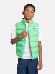 New Balance Green Boys Bond Quilted Gilet - Image 1 of 8