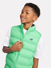 New Balance Green Boys Bond Quilted Gilet - Image 4 of 8