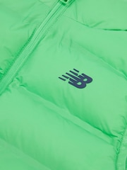 New Balance Green Boys Bond Quilted Gilet - Image 8 of 8