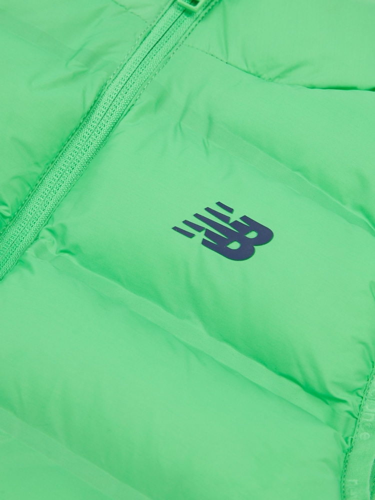 New Balance Green Boys Bond Quilted Gilet - Image 8 of 8