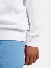 New Balance White Kids Athletics Graphic 100% Cotton Hoodie - Image 6 of 6