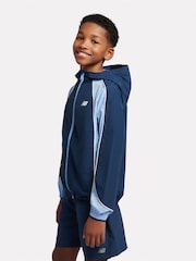 New Balance Blue Kids Varsity Woven Jacket - Image 2 of 6