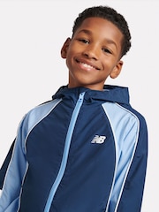 New Balance Blue Kids Varsity Woven Jacket - Image 4 of 6