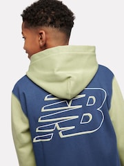 New Balance Green Kids Premium Contrast Hoodie - Image 4 of 6