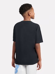 New Balance Black Kids Authentic Brand Players Graphic 100% Cotton T-Shirt - Image 3 of 8
