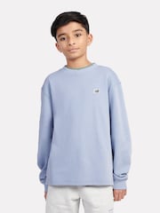 New Balance Blue Kids Premium Cross Neck T-Shirt - Image 1 of 6