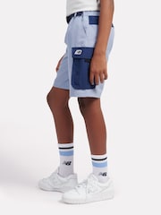 New Balance Blue Kids Premium Ripstop Shorts - Image 2 of 8