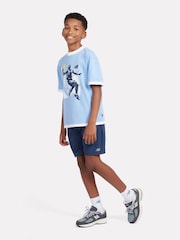 New Balance Blue Kids Hoops Layup Graphic T-Shirt - Image 5 of 9