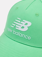 New Balance Green Stacked Logo Cap - Image 3 of 5