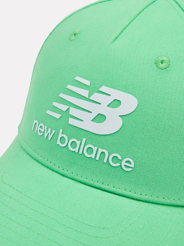 ירוק - New Balance, כובע מצחייה עם לוגו בכמה שורות - Image 3 of 5