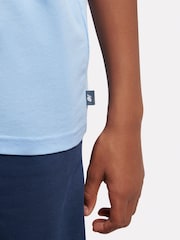 New Balance Blue Kids The System Graphic 100% Cotton T-Shirt And Shorts Set - Image 4 of 10