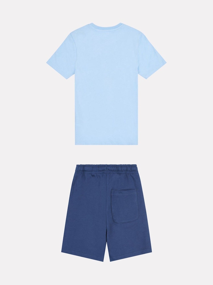 New Balance Blue Kids Greatest Hits Graphic T-Shirt And Shorts Set - Image 7 of 10