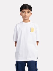 New Balance White Kids Hoops Layup Graphic T-Shirt - Image 1 of 10
