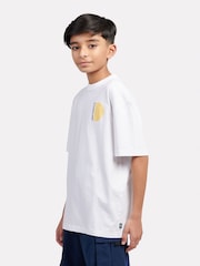 New Balance White Kids Hoops Layup Graphic T-Shirt - Image 4 of 10