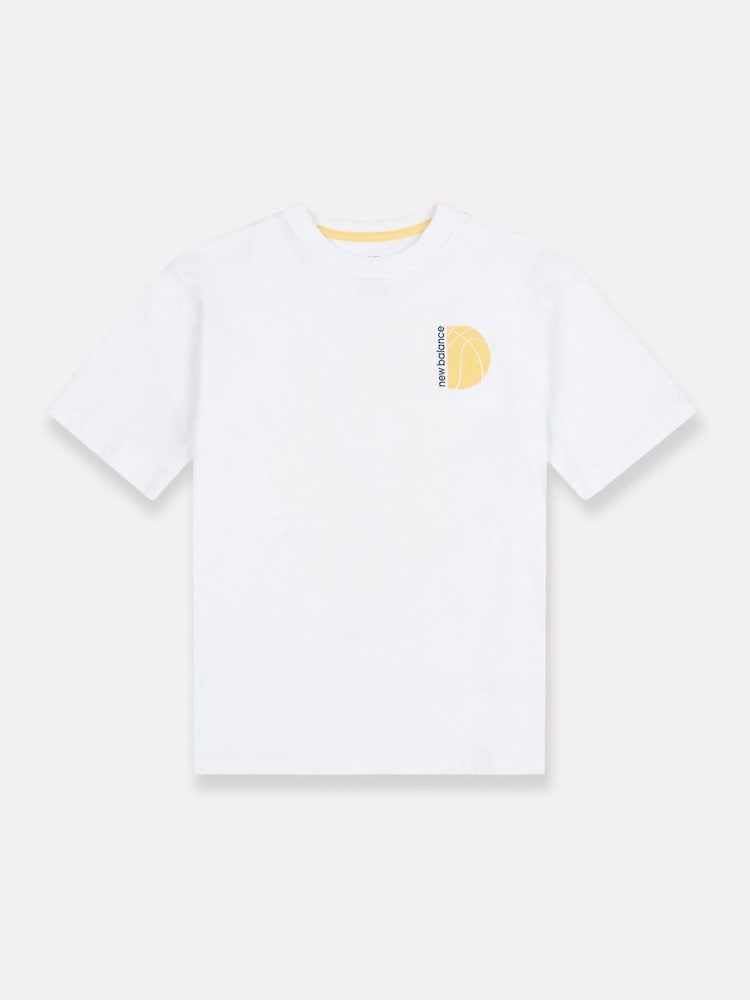 New Balance White Kids Hoops Layup Graphic T-Shirt - Image 7 of 10