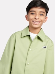New Balance Green Kids Premium Raglan Coach Jacket - Image 4 of 5