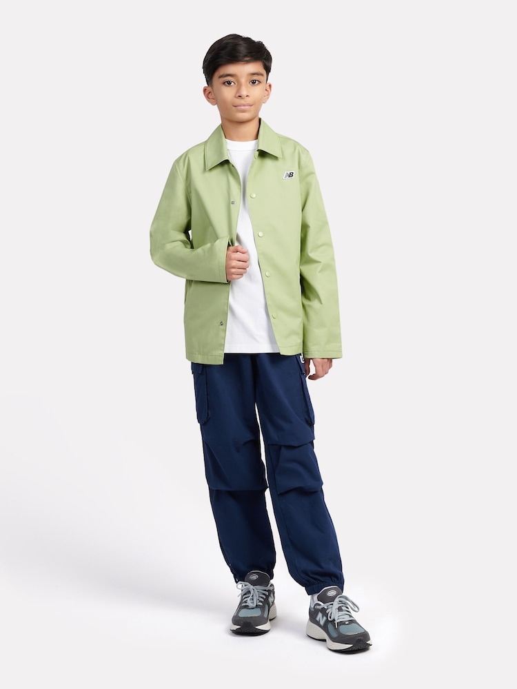 New Balance Green Kids Premium Raglan Coach Jacket - Image 5 of 5