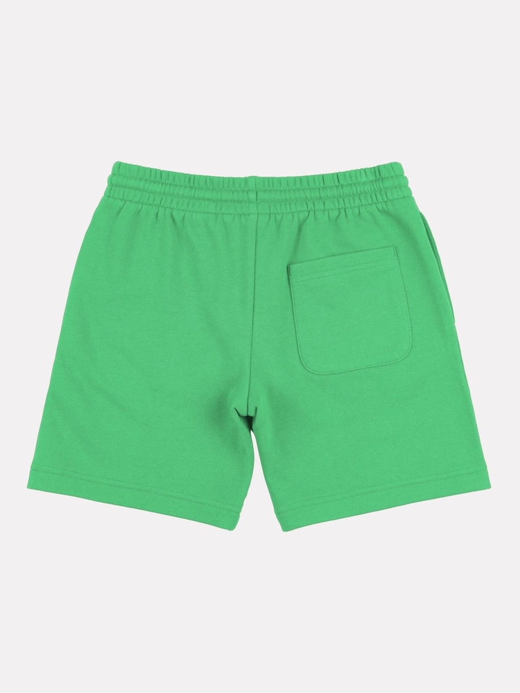 New Balance Green Kids French Terry Stacked Logo 100% Cotton Shorts - Image 7 of 8