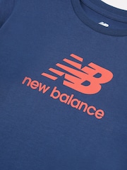 New Balance Red New Balance Kids Stacked Logo T-Shirt and Short Set - Image 9 of 10