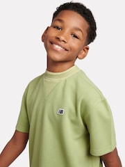 New Balance Green Kids Premium Racking Rib T-Shirt - Image 4 of 9