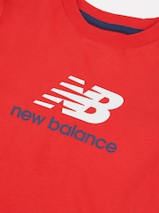 New Balance Red Kids Jersey Ringer T-Shirt & Shorts Set - Image 4 of 5