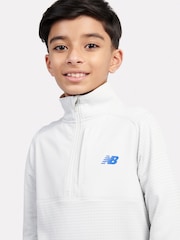 New Balance Grey Kids Heat Grid Quarter Zip Sweatshirt - Image 4 of 9