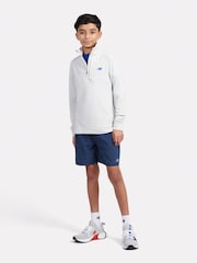 New Balance Grey Kids Heat Grid Quarter Zip Sweatshirt - Image 5 of 9