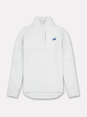 New Balance Grey Kids Heat Grid Quarter Zip Sweatshirt - Image 7 of 9