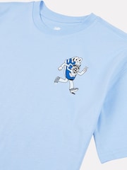New Balance Blue Kids Sneaker Guy Back Graphic 100% Cotton T-Shirt - Image 4 of 4