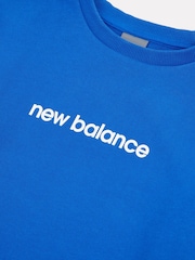 New Balance Blue Kids Sneaker Poster Back Graphic Crew Sweater - Image 9 of 10