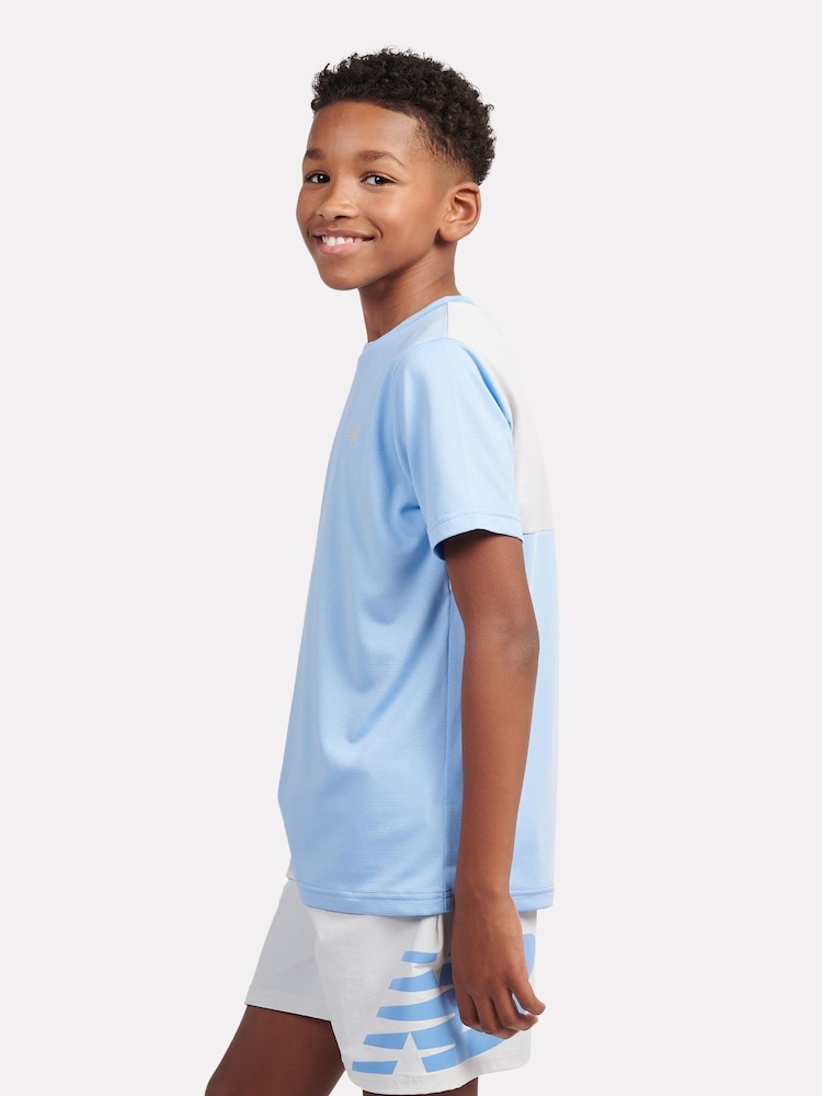 New Balance Blue Kids RC 100% Cotton T-Shirt - Image 2 of 7