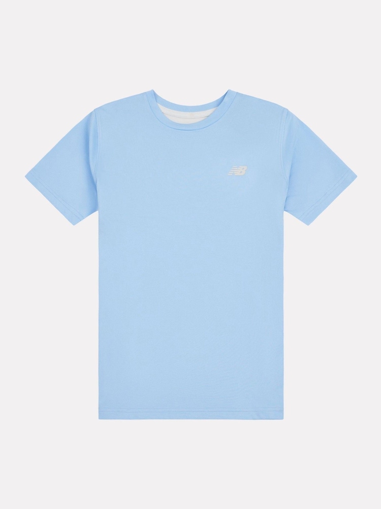New Balance Blue Kids RC 100% Cotton T-Shirt - Image 5 of 7