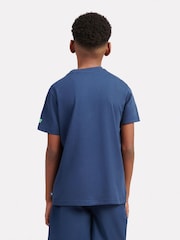New Balance Light Blue Kids Fitness Centre Illustrated Graphic 100% Cotton T-Shirt - Image 3 of 10